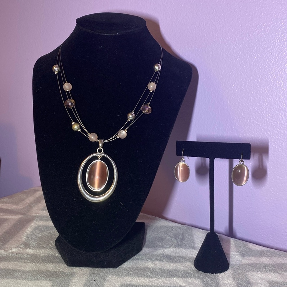 Kohl’s Blush Pink Gemstone Necklace